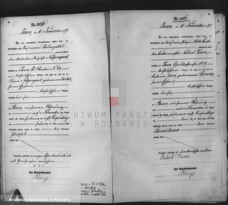 Obraz 14 z jednostki "Księga urodzeń t. IV"