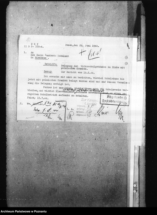 Obraz 14 z jednostki "Przeznaczenie szkół na cele wojenne"