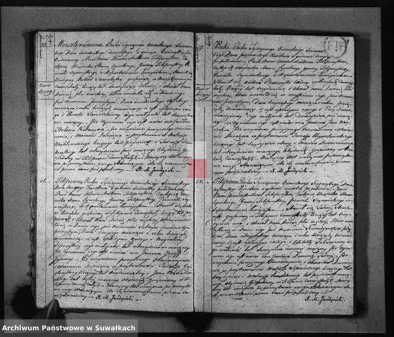 Obraz 12 z jednostki "Akta Urodzonych Gminy Filipowskiey od 1-go Stycznia 1816 R-u"