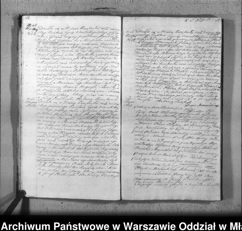 Obraz 11 z jednostki "Akta urodzin, małżeństw i zgonów"