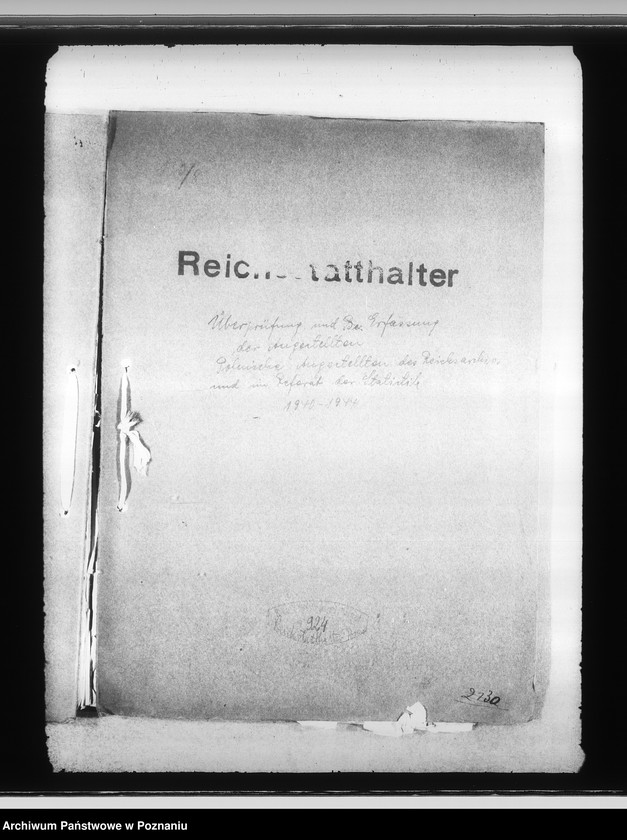 Obraz 4 z jednostki "Überprüfung und Erfassung der Angestelten. Polnische Angestellten des Reichsarchivs und im Referat der Statistik"