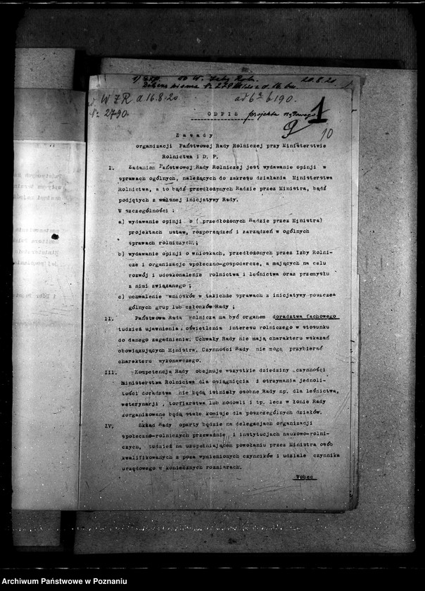 Obraz 14 z jednostki "Sprawy szczegółowo-administracyjne Państwowa Rada Rolnicza"