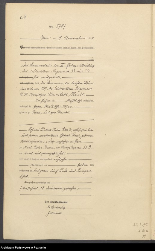 Obraz 10 z jednostki "Księga miejscowa zgonów tom VII [Rejestr główny zgonów]"