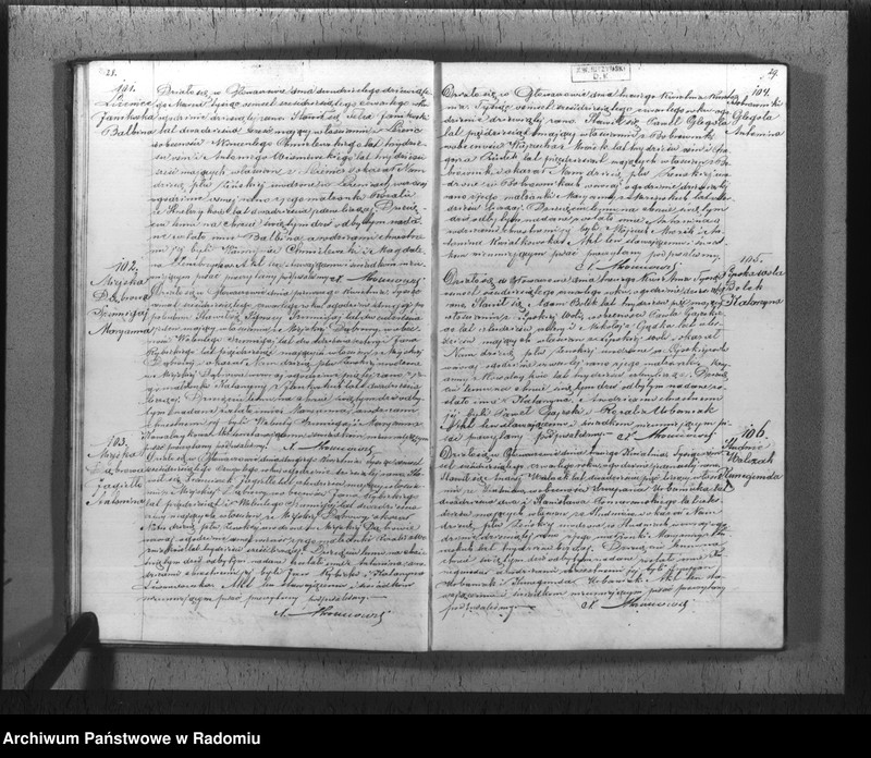 image.from.unit.number "[Duplikat akt urodzeń, małżeństw i zgonów parafii rzym.-kat. Głowaczów 1864 r.]"