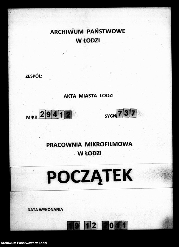 Obraz 1 z jednostki "Kontrolla niższego stopnia wojskowych za czasowymi świadectwami w mieście Łodzi przebywających w roku 1859 założona"