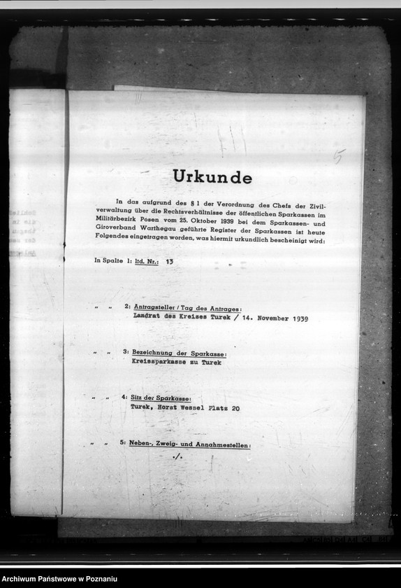 Obraz 8 z jednostki "Sparkassen und Giroverband Wartheland"