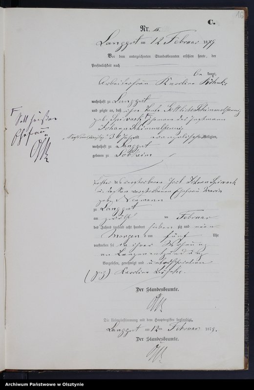 image.from.unit.number "Sterbe-Neben-Register Tom I,Nr 1 - 29"