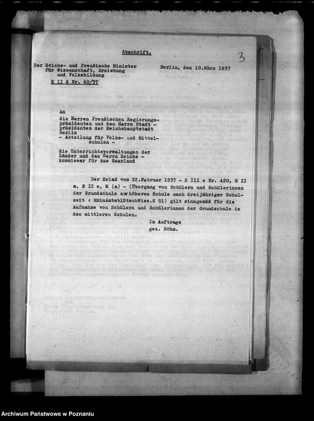 Obraz 7 z jednostki "Runderlasse betr. das mittlere Schulwesen"