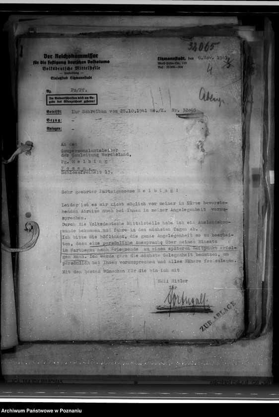 Obraz 8 z jednostki "Einsatz von Beamten in den Ostgebieten"