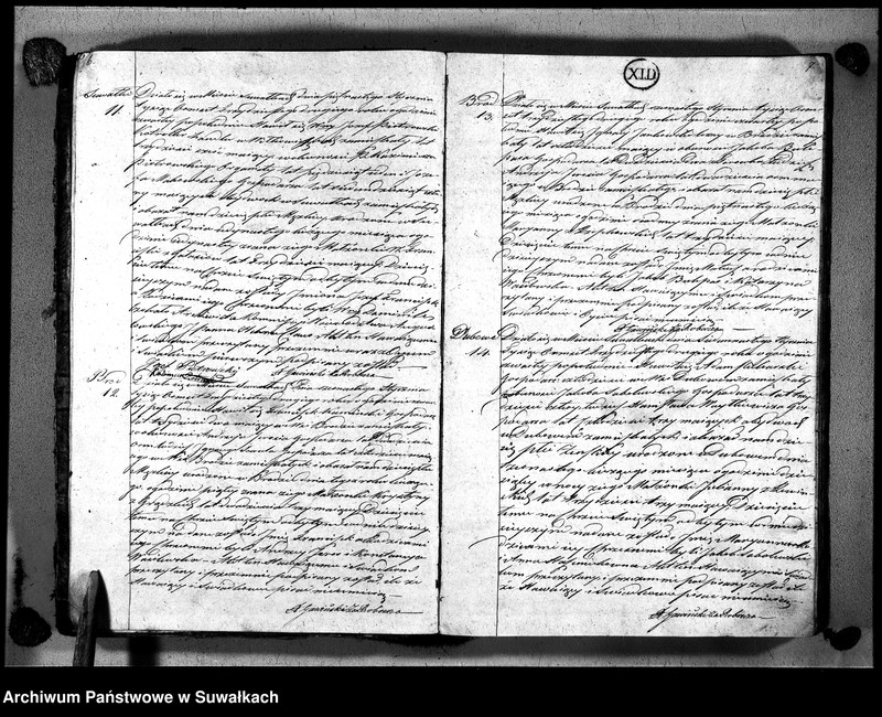 Obraz 8 z jednostki "Księga duplikat urodzonych, zaślubionych i zmarłych urzędnika stanu cywilnego, parafyi suwalskiey na rok 1832"