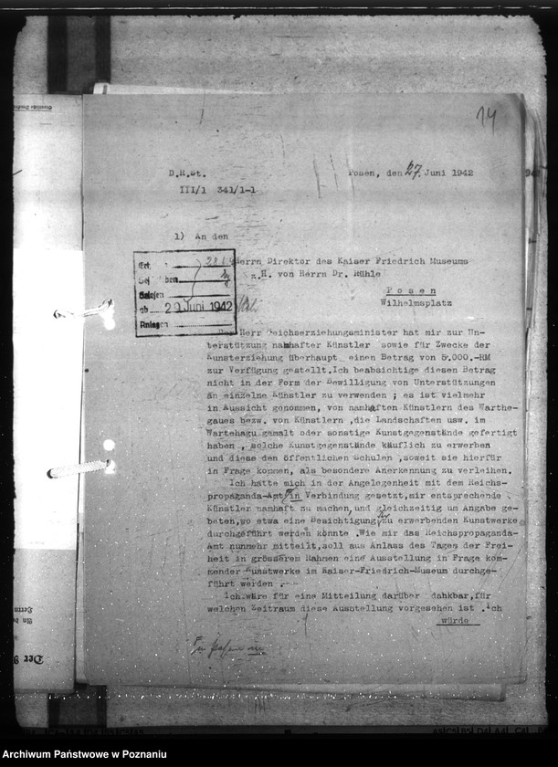 Obraz 19 z jednostki "Förderung der bildenden Künste"