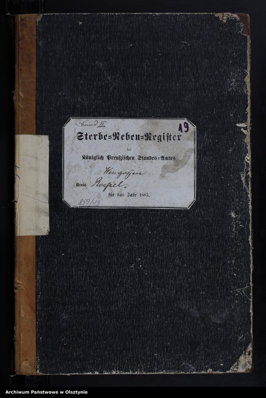 image.from.unit.number "Sterbe-Neben-Register Tom II,Nr 81 - 180"