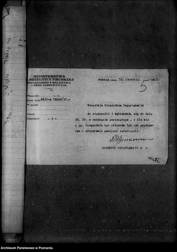 Obraz 10 z jednostki "Rozporządzenia personalne ogólne"