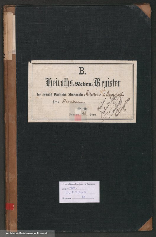 Obraz 2 z jednostki "Heiraths-Neben-Register"