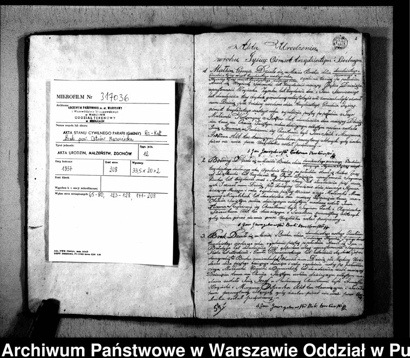 image.from.unit.number "Akta urodzeń, małżeństw i zgonów"