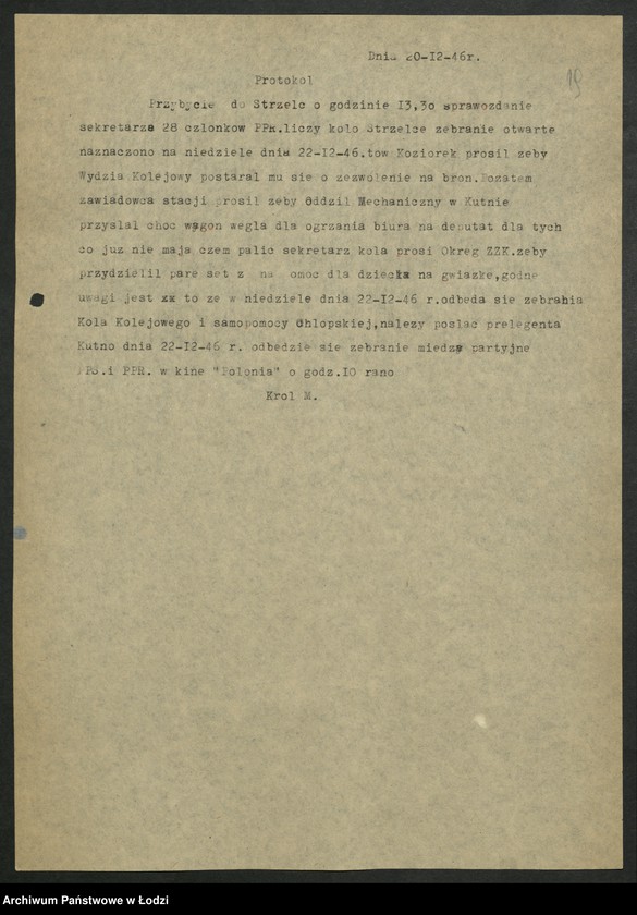 Obraz 20 z jednostki "Sprawozdania instruktorów [Wydziału] z wyjazdów w teren"