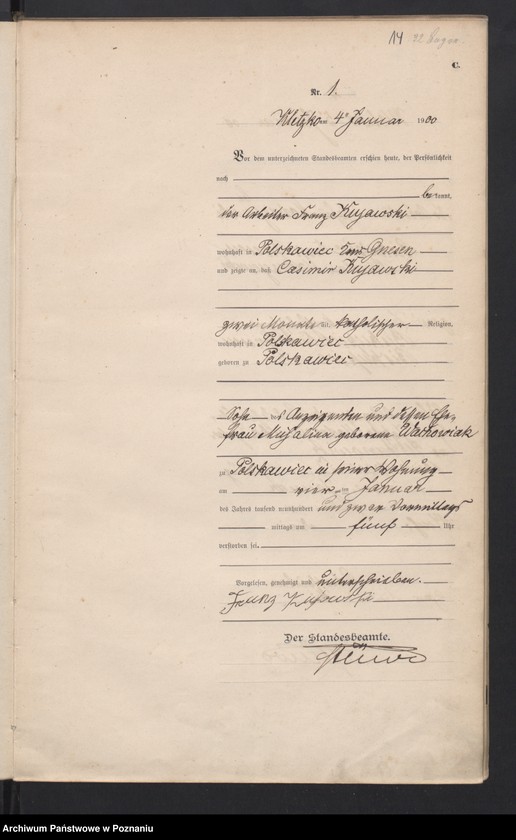 Obraz 17 z jednostki "Sterbe-Hauptregister"