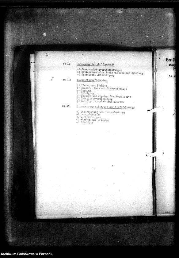 Obraz 10 z jednostki "Unterhaushaltplan - 4301. Gaugehörlosenschule, Posen. [Plany finasowe, budżety, sprawy finansowo-gospodarcze Szkoły]."