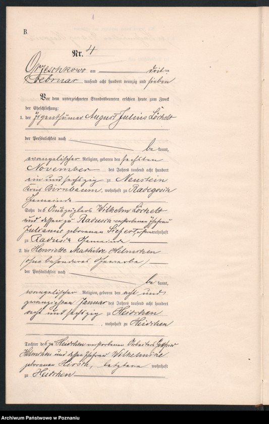 Obraz 10 z jednostki "Księga małżeństw"