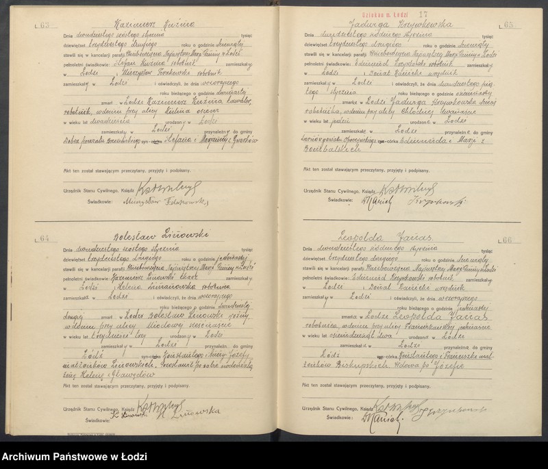 Obraz 19 z jednostki "Akta zgonów"