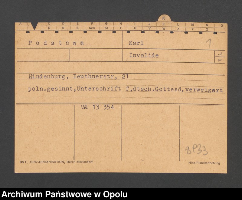 Obraz 3 z jednostki "[Podstawa Karl, zam. Hindenburg]"