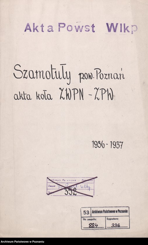 Obraz 3 z jednostki "Szamotuły - akta koła."