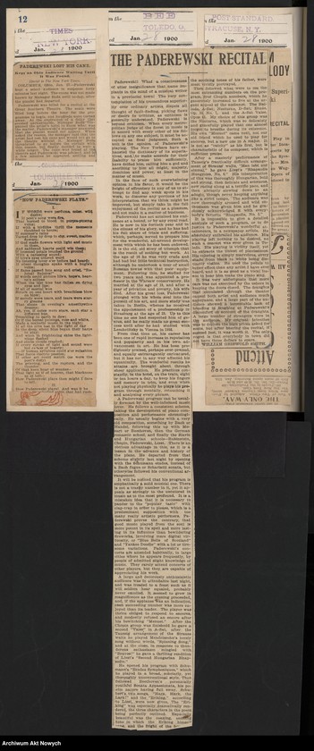 image.from.unit.number "Amèrique 1900 (Wycinki prasowe dotyczące tournée i koncertów w Stanach Zjednoczonych i Meksyku)"