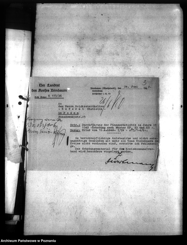 Obraz 7 z jednostki "Finanzstatistik (korespondencja)"