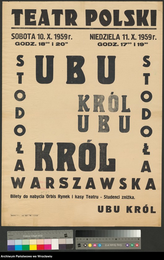Obraz 6 z kolekcji "Wrocławskie życie teatralne w plakacie"
