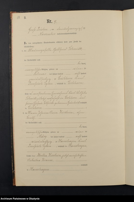 image.from.unit.number "Heiraths-Neben-Register Nr 1 - 9"