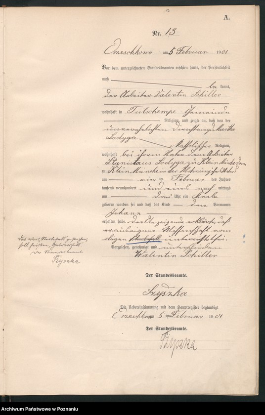 Obraz 16 z jednostki "Geburts-Neben-Register"