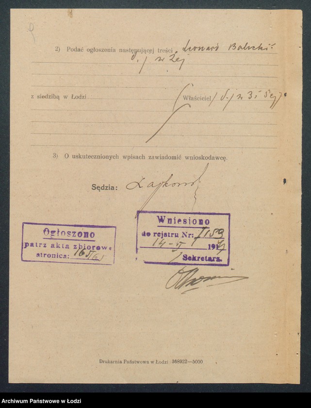 Obraz 11 z jednostki "Leonard Balicki – wyrób i sprzedaż obuwia"