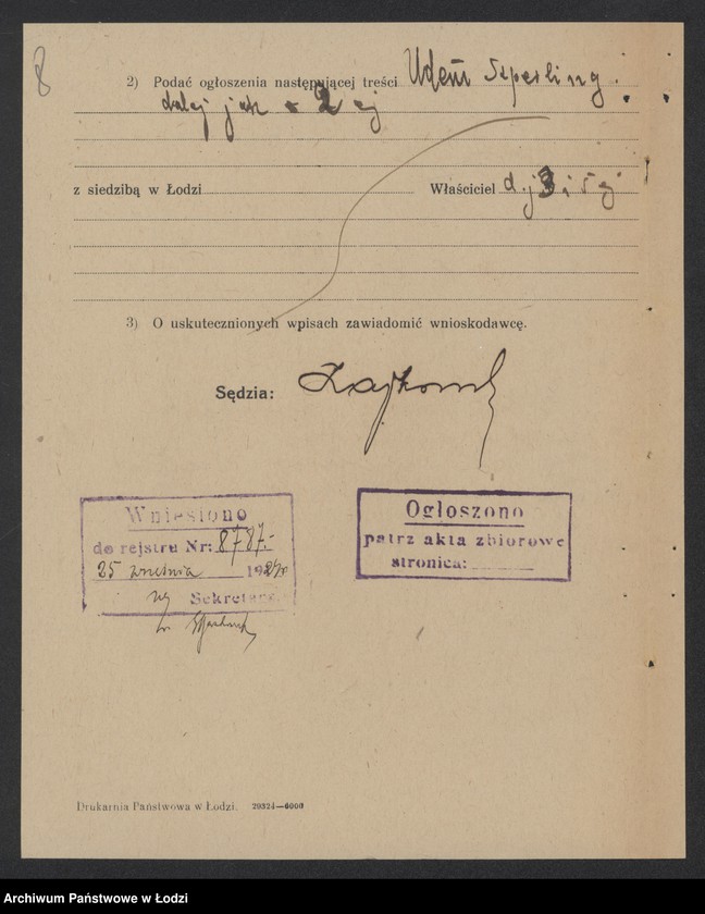 Obraz 10 z jednostki "Udem Szperling – rzeźnictwo"