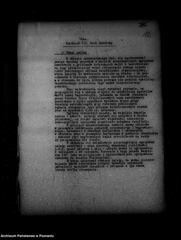 Obraz 16 z jednostki "Sprawozdania okresowe /miesięczne ze stanu bezpieczeństwa/ za miesiące kwiecień, maj, czerwiec 1937 r. /nr 4-6/"