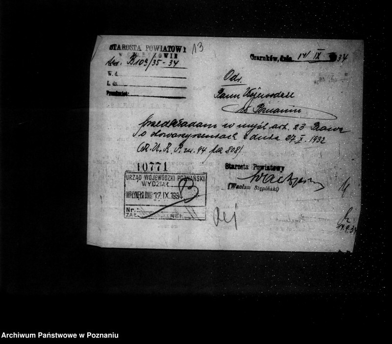 Obraz 17 z jednostki "/Towarzystwo Gimnastyczne Sokół w Czarnkowie - rejestracja/"