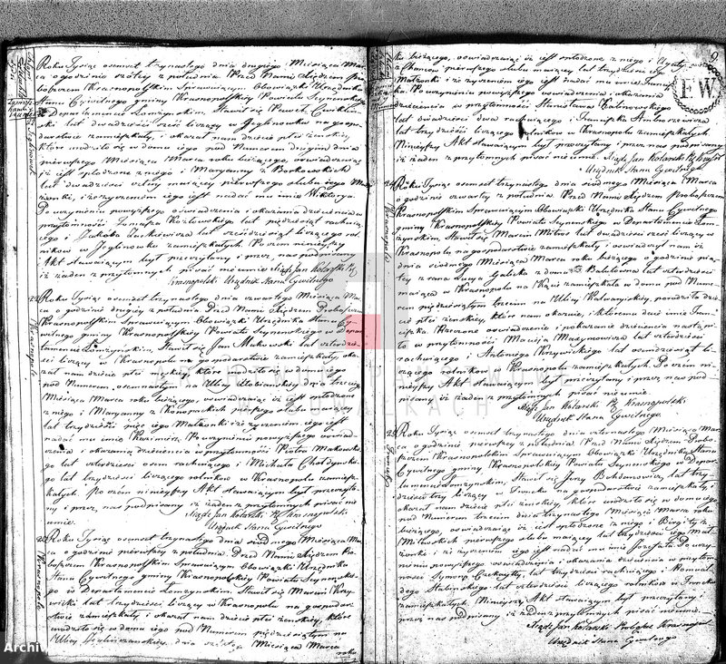 image.from.unit.number "Akta Cywilne Urodzonych Gminy Krasnopolskiey Pttu Seyneńskiego Depptu Łomżyńskiego 1813 R."