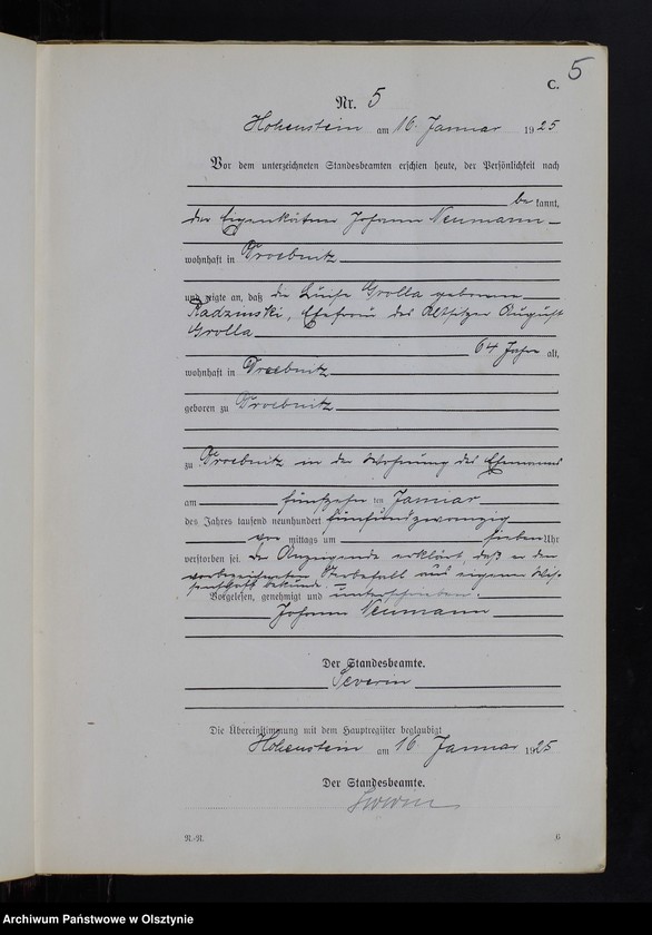 image.from.unit.number "Sterbe-Neben-Register Nr 1 - 86"