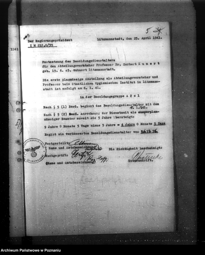 Obraz 9 z jednostki "Dr. Kunert - Hygienisches Institut - Litzmannstadt (Łódź)"