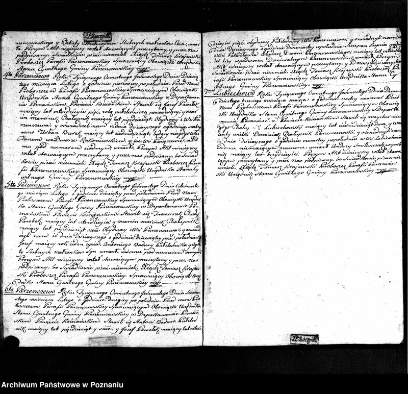 Obraz 16 z jednostki "Akta urodzonych, małżeństw i zmarłych"