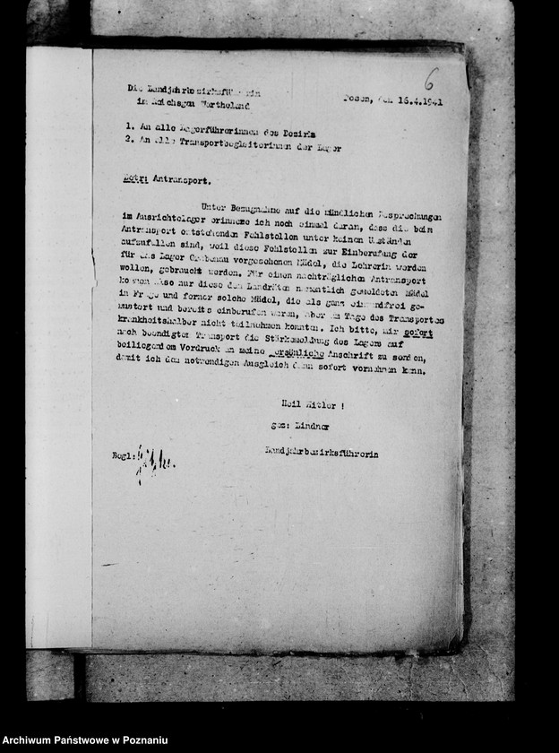 Obraz 10 z jednostki "Okólniki i zarządzenia dla Landjahrlager"