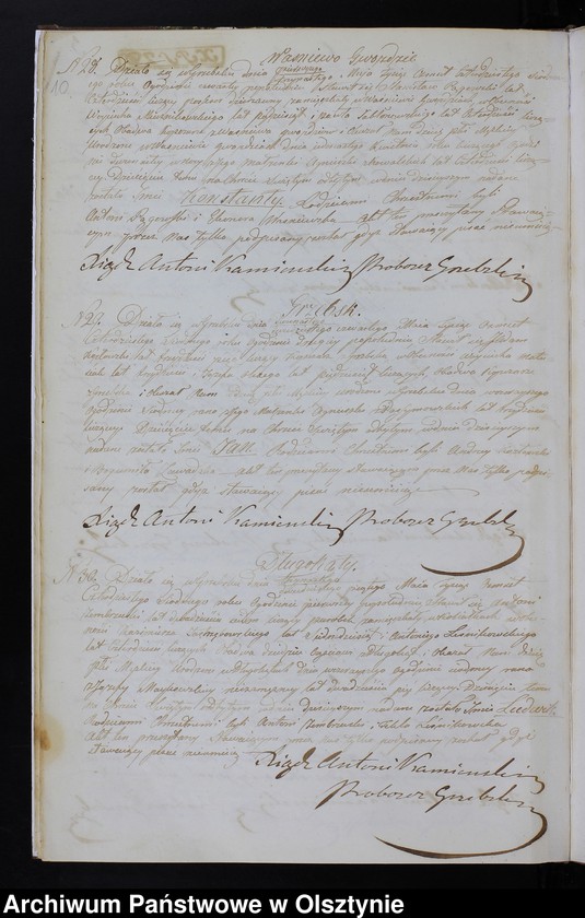 image.from.unit.number "Duplikat Aktów Urodzenia, Zaślubień, Zeyścia za Rok 1847 z Parafii Grzebskiey"