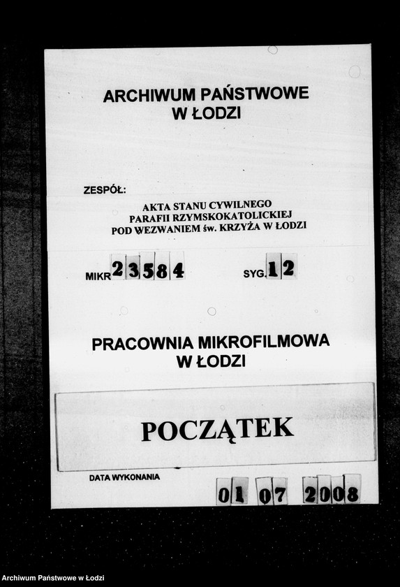 Obraz 1 z jednostki "Akta urodzeń"