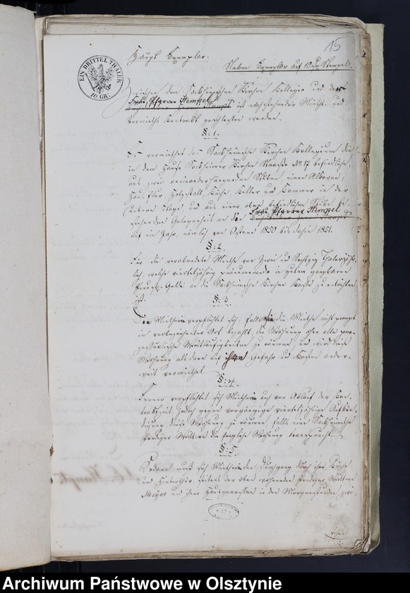 image.from.unit.number "Vermieten der Wohnungen und der Grundstücken von Gemeinde Kirchenrat. Die Errichtung eines Mietshauses /Gesuche, Mietskontrakte, Erlaubnisee, Hypotekenakten usw./"