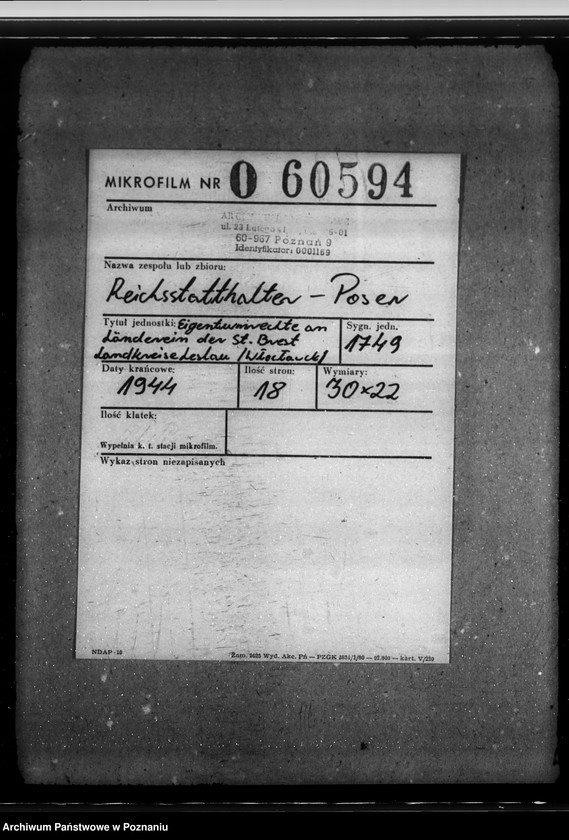 Obraz 2 z jednostki "Eigentumrechte an Ländereien der St. Brest, Landkreis Leslau (Włocławek)"