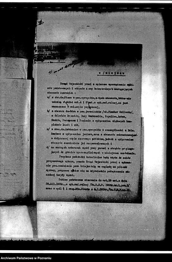 image.from.unit.number "Postępowanie techniczne przy parcelacji majątku Góra-Parzęczew powiat jarociński"