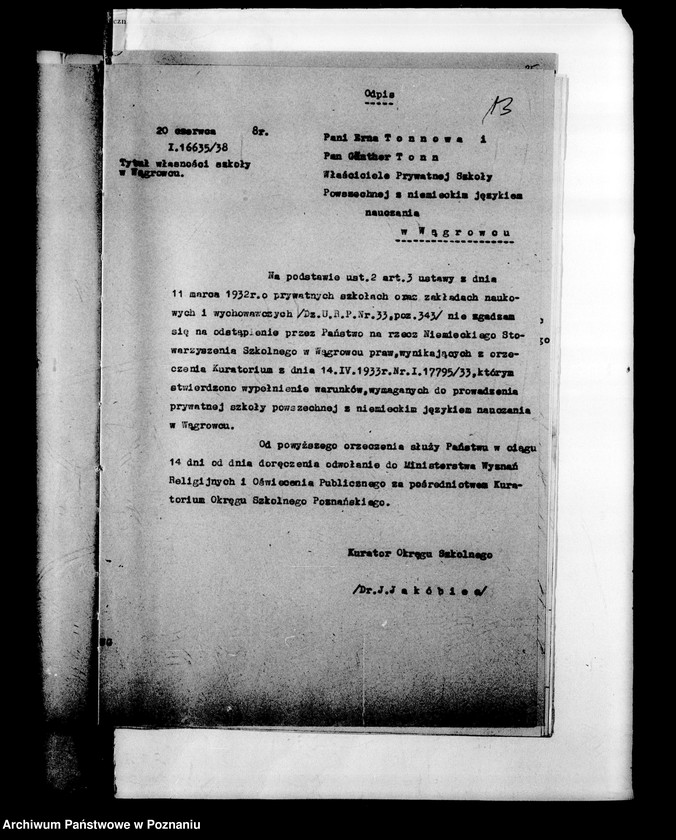 Obraz 16 z jednostki "Prywatna Szkoła Powszechna z niemieckim językiem nauczania Wągrowiec"