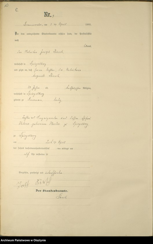 image.from.unit.number "Sterbe-Haupt-Register Nr 1 - 38"