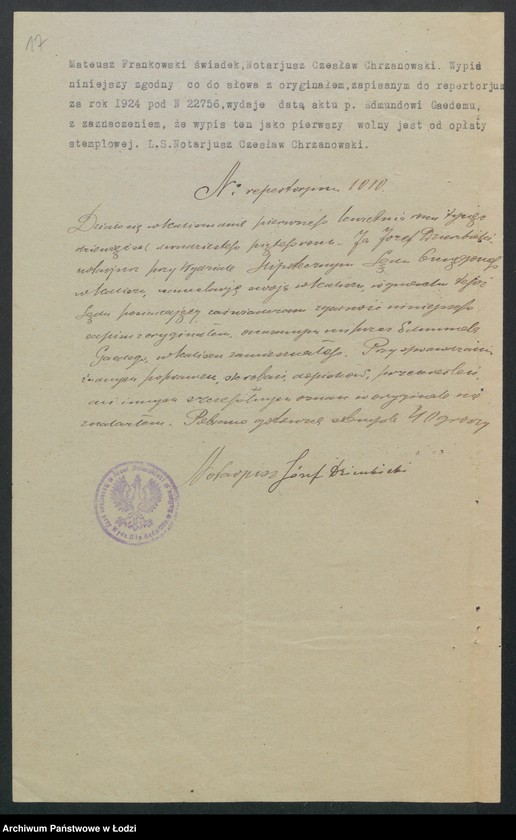 Obraz 19 z jednostki "Farbiarnia W.K.Paede- prowadzenie farbiarni"