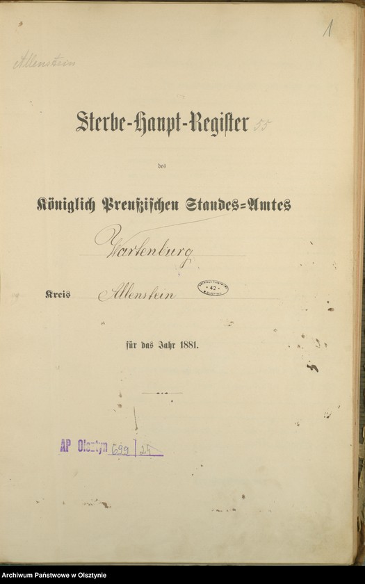 image.from.unit.number "Sterbe-Haupt-Register Nr 1 - 122"