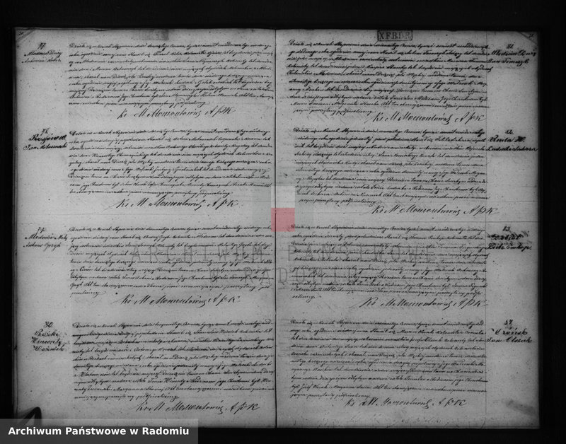 Obraz 13 z jednostki "[Akta Stanu Cywilnego wyznania rzymsko - katolickiego parafii] Kowala 1867 rok"